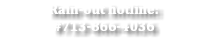 Rain-out hotline: #713-866-4036